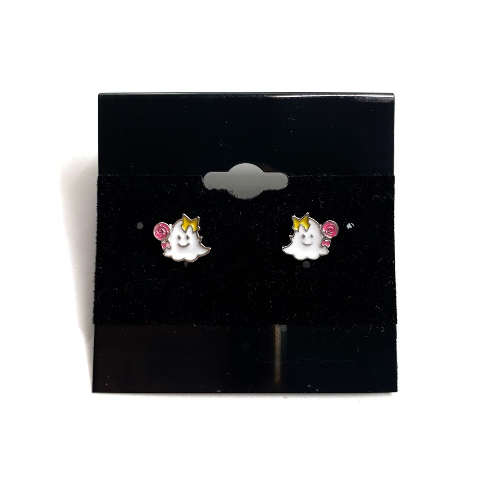 NEW Ghost with Lollipop Colorful Stud Earrings